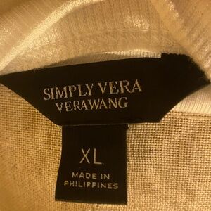 Simply Vera Vera Wang White Tank Top crisp white plain T shirt NWT